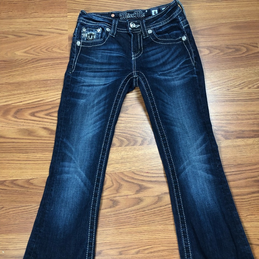 Little Girls Miss Me Brand jeans Size 8 (23” inseam)